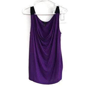 H&M Purple Drape Cowl Neck Top S/M NWOT